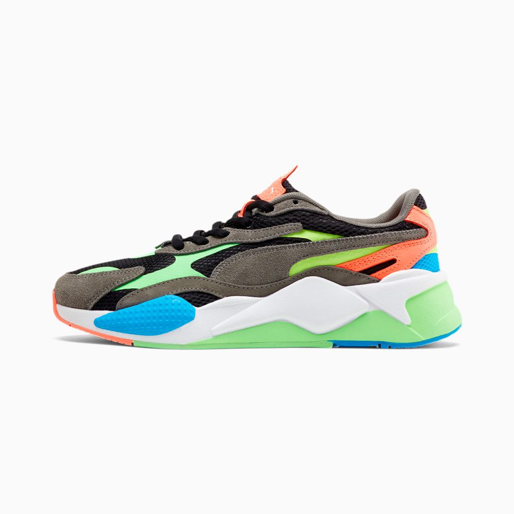 Puma RS-X³ NRGY Férfi Sportcipő - Szürke/Zöld/Sárga ( Hungary - COWTZ8346 )